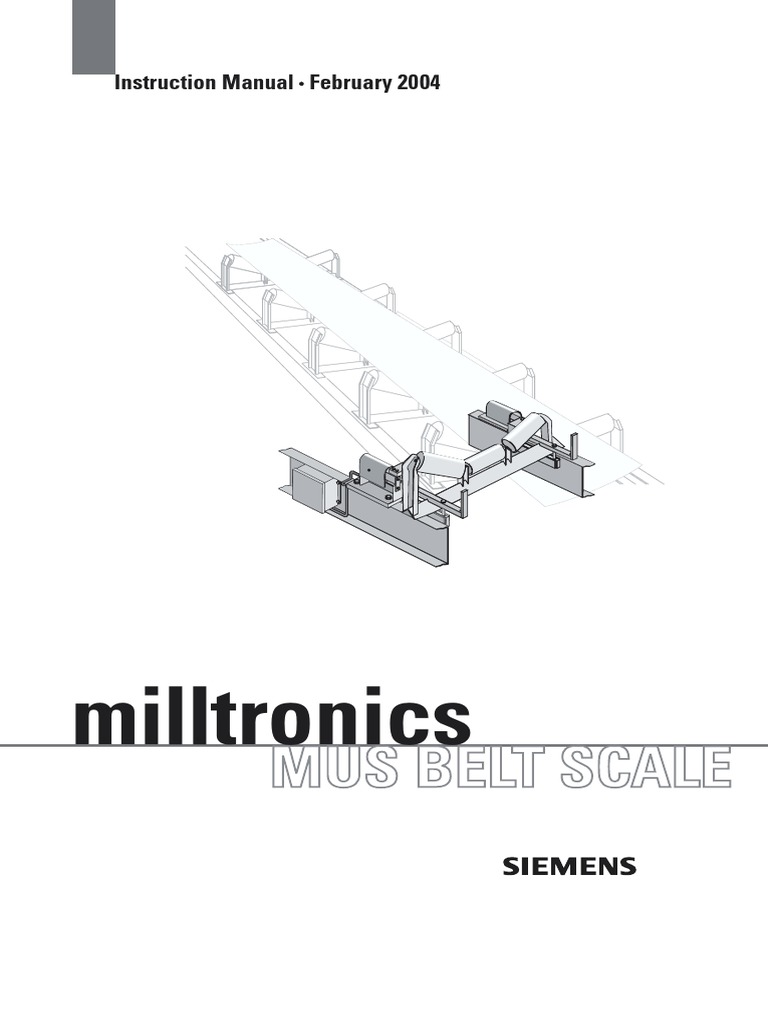 Milltronics: Mus Belt Scale | PDF | Belt (Mechanical) | Calibration