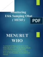 Monitoring Efek Samping Obat (MESO) Secara Optimal