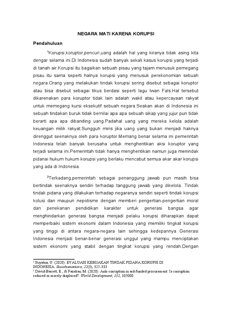 essay korupsi pdf