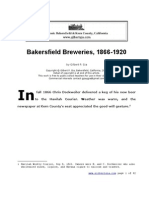 Bakersfield Breweries 1866 - 1920