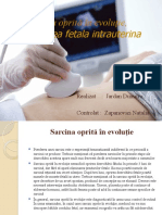 Sarcina Oprită În Evoluţie, Moartea Antenatală A