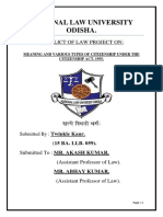 National Law University Odisha.: Conflict of Law Project On