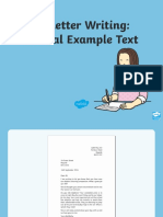 #Y1 Letter Writing Formal Example Text Powerpoint
