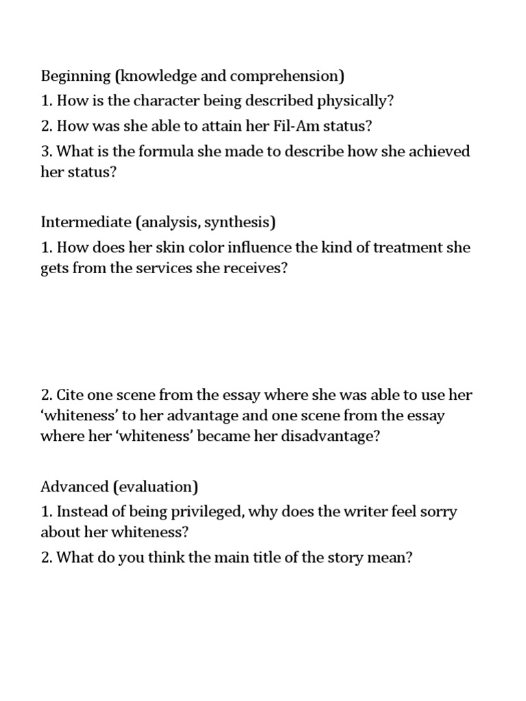 Guide Questions Under My Invisible Umbrella PDF