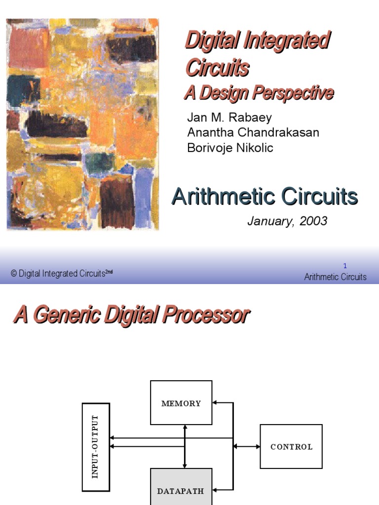 Digital Integrated Circuits PDF Integrated Circuit Digital Technology