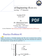 Geotechnical Engineering Lecture on Earth Pressure and Basement Wall Problems