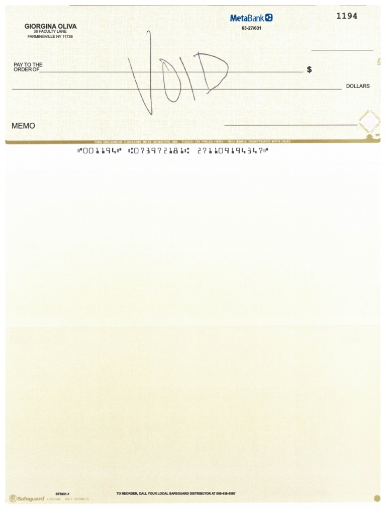 Payment Order for Safeguard Services | PDF