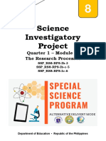 Science Investigatory Project: Quarter 1 - Module 2