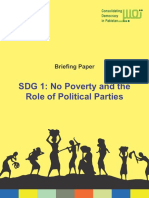 SDG 1: No Poverty and The Role of Political Parties: Briefing Paper