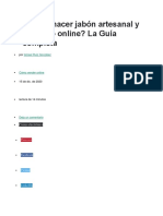 Cómo Hacer Jabón Artesanal y Venderlo Online