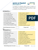 Guessing Basic Questions in Spanish PDF Worksheet Adivinando Preguntas en Español Hoja de Trabajo