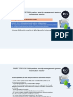 ISO/IEC 27001:2013 Information Security Management Systems - Information Transfer