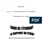 Guide Pour Rapport de Stage BTS MAI
