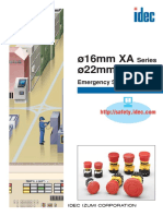 16 MM XA Series & 22 MM XW Series Emergency Stop Switches