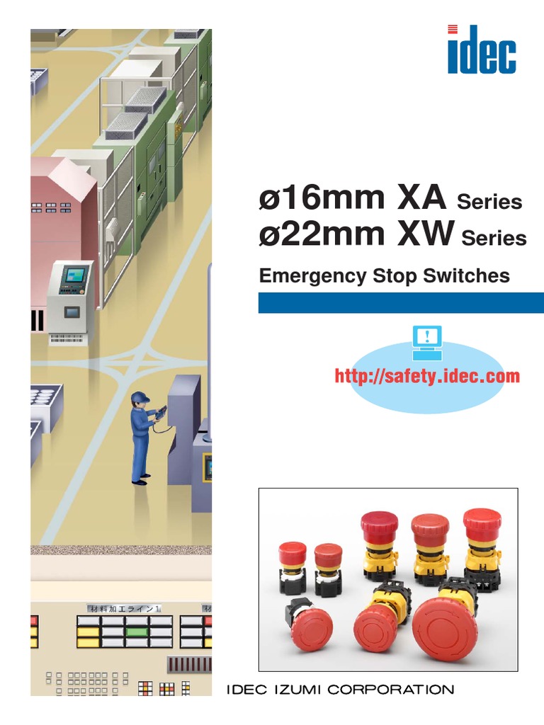 16 MM XA Series & 22 MM XW Series Emergency Stop Switches | PDF ...