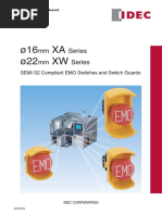 16 MM XA Series & 22 MM XW Series SEMI S2 Compliant EMO Swit