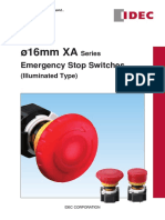 16 MM XA Series Emergency Stop Switches (Illuminated Type)