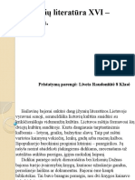Lietuvių Literatūra XVI - XVII A