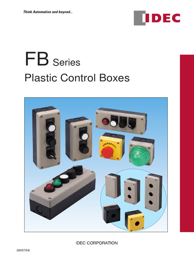 FB Series Plastic Control Boxes Overview | PDF | Electrical Wiring | Screw