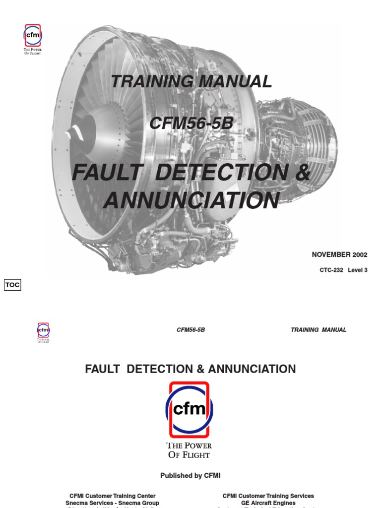 Training Manual Cfm56 5b Fault Detection Annunciation Pdf