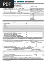 Excise Tax Return: Department of The Treasury