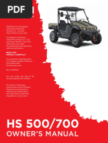 hs500 700 Utv Owners Manual 50002