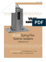 Spring-Flex Seismic Isolators: Deflections To 2"