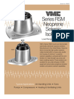 Series RSM Neoprene Seismic Isolators: Load Ranges 60 To1300 Lbs