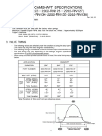 Hks Camshaft Specifications (2202-RN123・2202-RN125・2202-RN127) (BNR34: 2202-RN134･2202-RN135･2202-RN136)