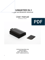 ECUMASTER DL1 Logger and Bluetooth User Manual