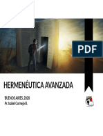 CLASE N° 3 HERMENÉUTICA AVANZADA. Ps. Isabel Cornejo