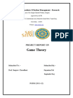 Game Theory: Sri Sharada Institute of Indian Management - Research