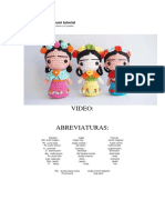 Frida kahlo amigurumi tutorial