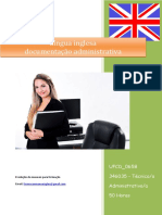 UFCD 0658 Lingua Inglesa Documentação Administrativa Índice