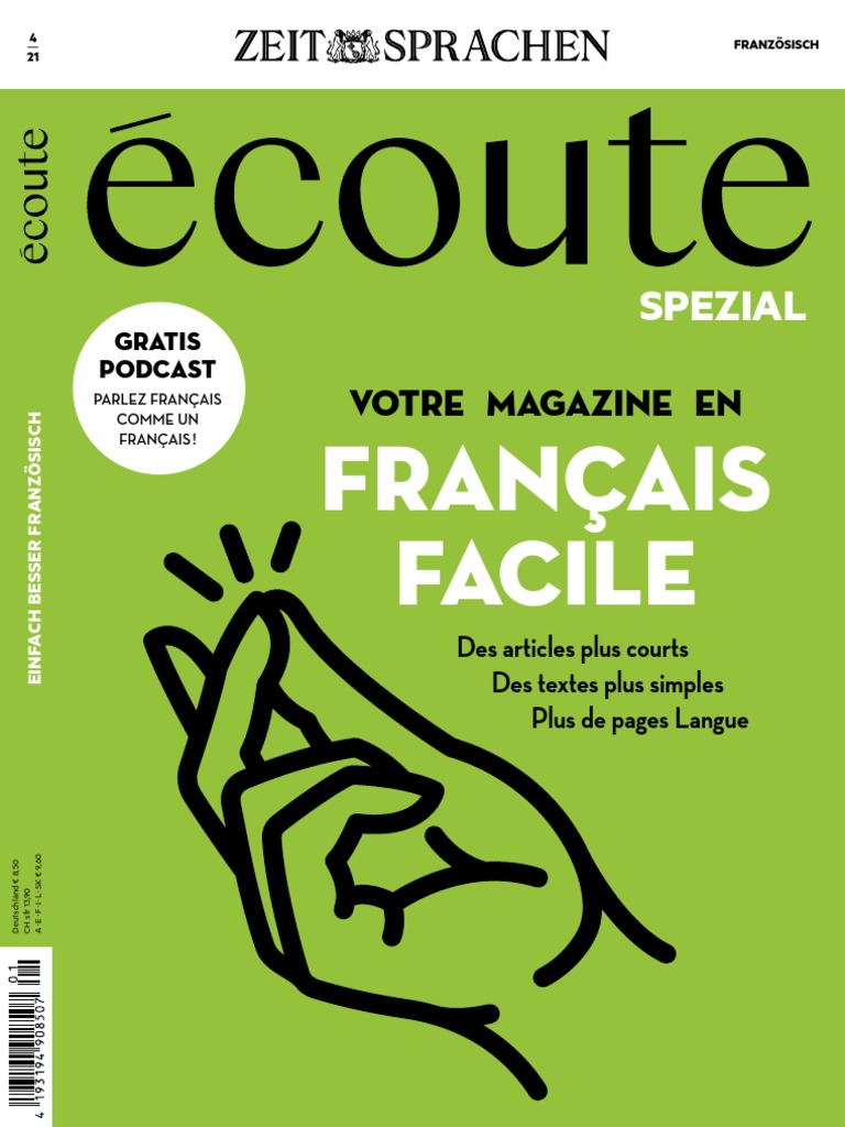 Ecoute 21 04 Pdf Langue Francaise Langues