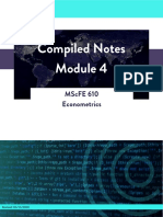 Compiled Notes: Mscfe 610 Econometrics