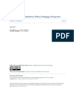 Full Issue V11N2: Journal of Global Initiatives: Policy, Pedagogy, Perspective