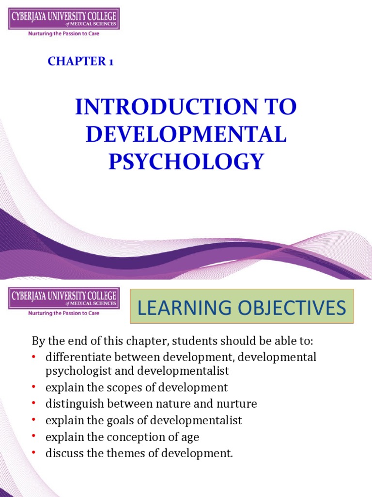 Chapter 1 - Introduction To Developmental Psychology | PDF ...