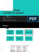 RM4 - Variables & Population Sampling