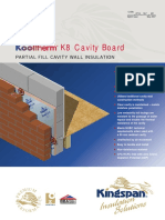 K8 Cavity Board: Partial Fill Cavity Wall Insulation