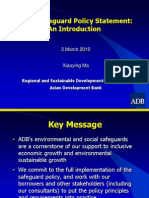 ADB General - 2 Safeguard Policy Statement - Xiaoying Ma