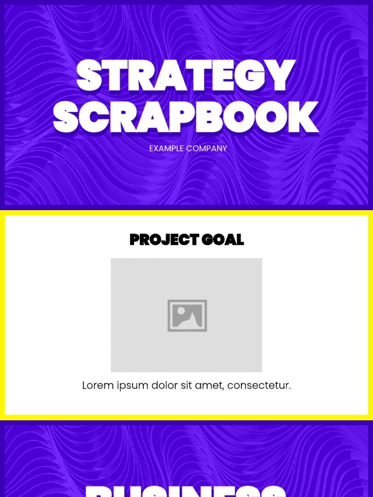 Scrapbook Template Strategies PDF | PDF