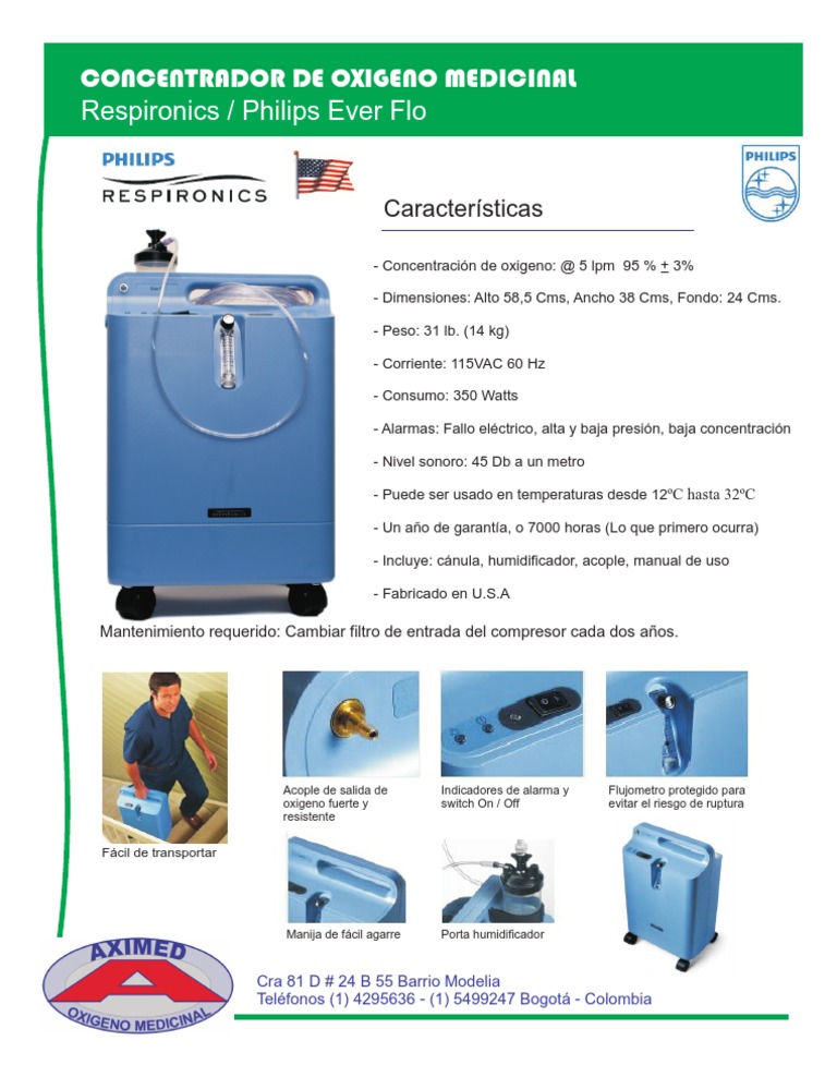 Manual del Concentrador EverFlo 5L | PDF