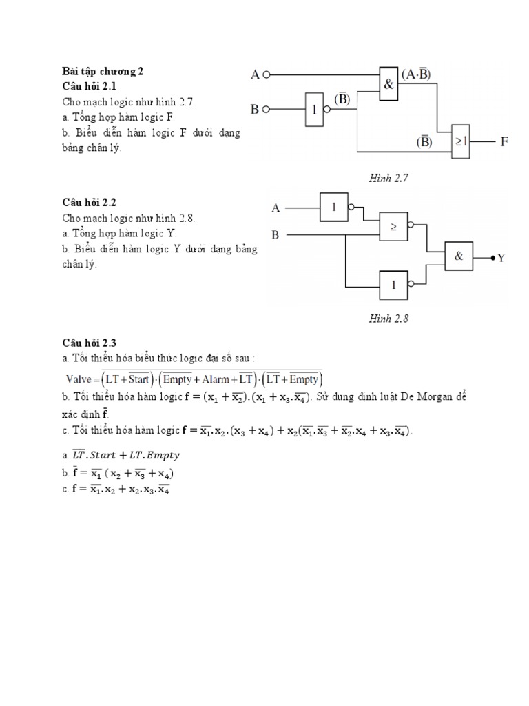 BT Chuong 2 3 5 | PDF