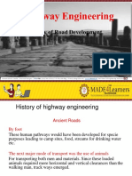 History of Road Development