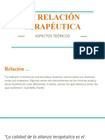 Relación Terapéutica Aspectos Teóricos