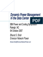 Dynamic Power Man in Data Center