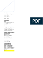 Assumptions For Forecasting Model: Income Statement