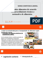 Induccion A La Norma Manipulacion de Alimentos