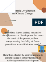 Sustainable Development and Climate Change